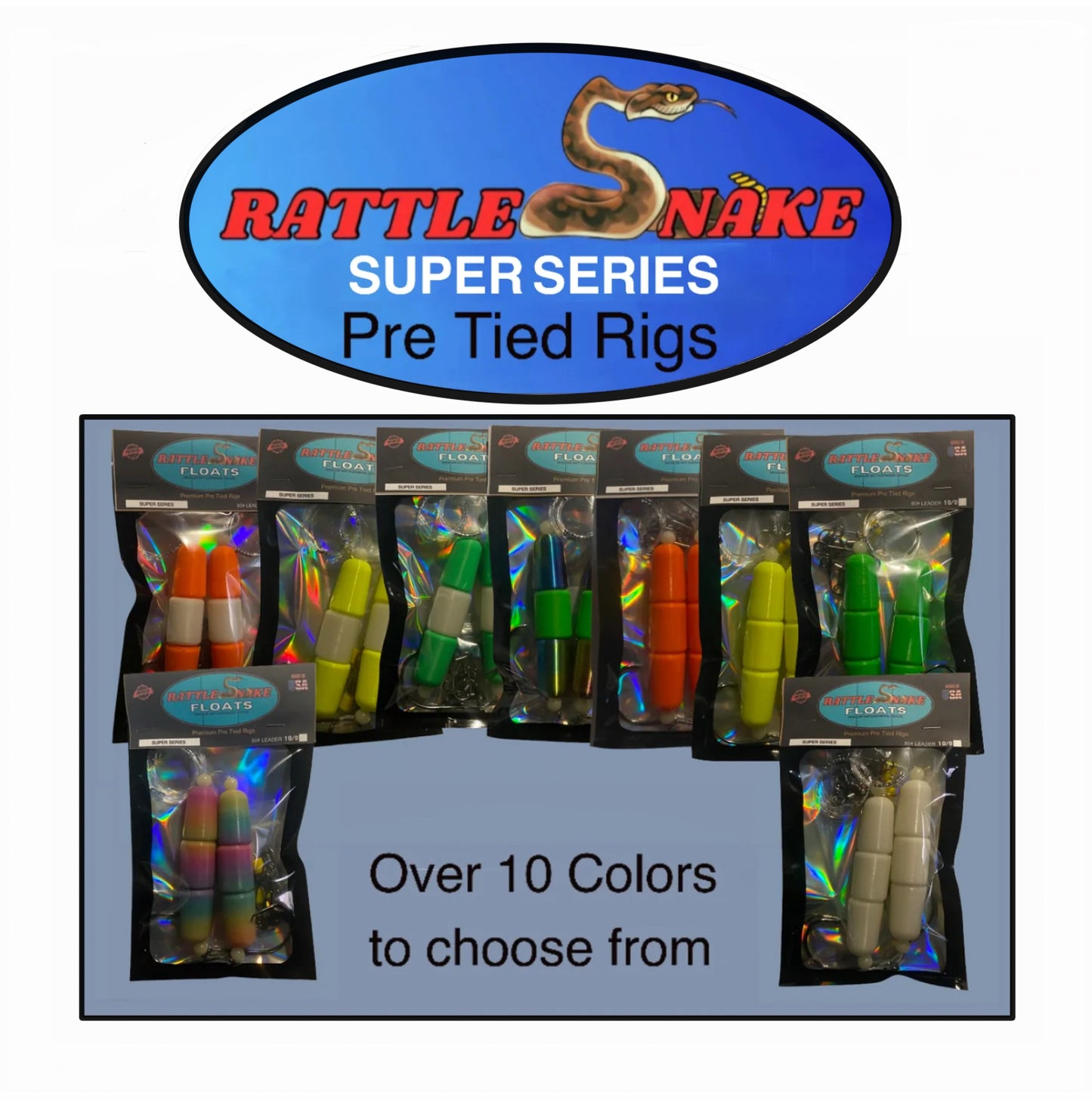 PRE TIED SUPER RATTLESNAKE RIGS