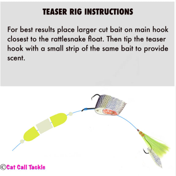 PRE TIED RATTLESNAKE RIGS WITH TEASERS