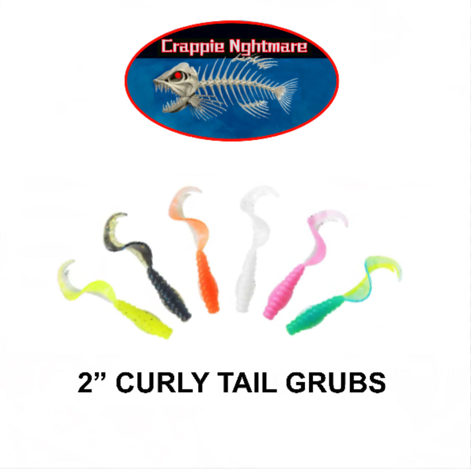 C.N 2” CURLY TAIL GRUBS