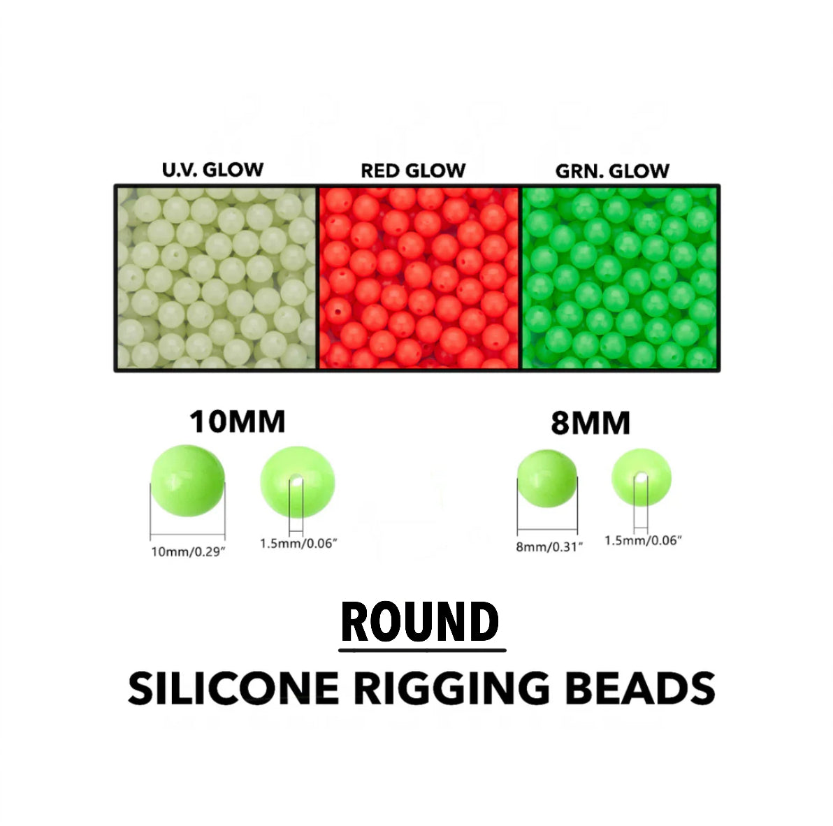 S.T.S ROUND SILICONE RIGGING BEADS
