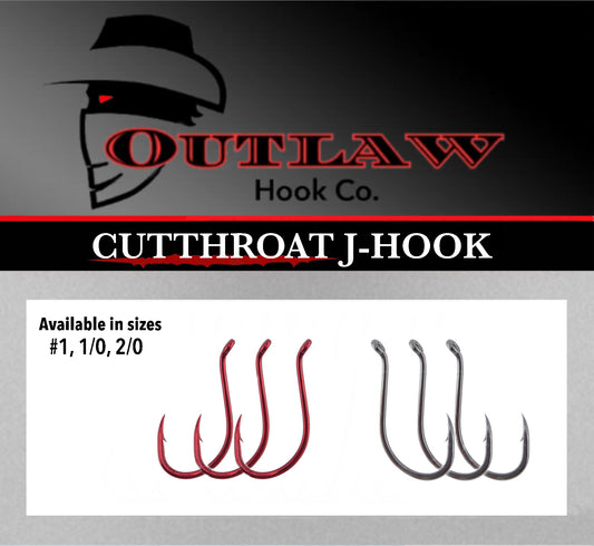 OUTLAW HOOK CO. CUTTHROAT J-HOOK