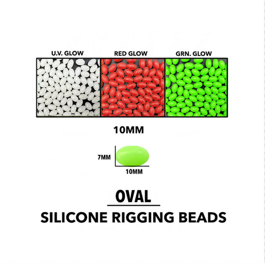 STS OVAL SILICONE RIGGING BEADS