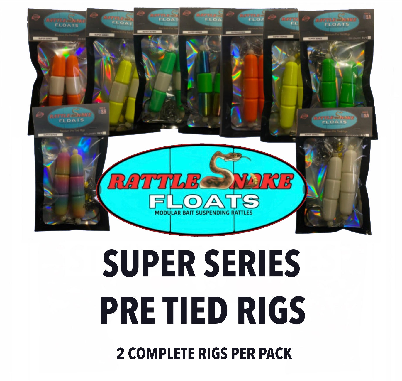 PRE TIED SUPER RATTLESNAKE RIGS