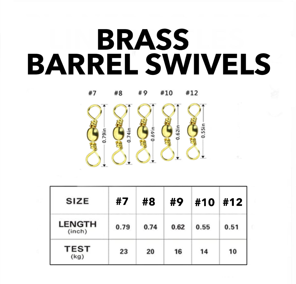 BRASS BARREL SWIVEL