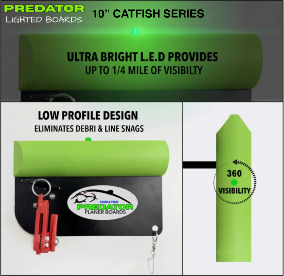 PREDATOR 10” CATFISH SERIES PLANER BOARDS