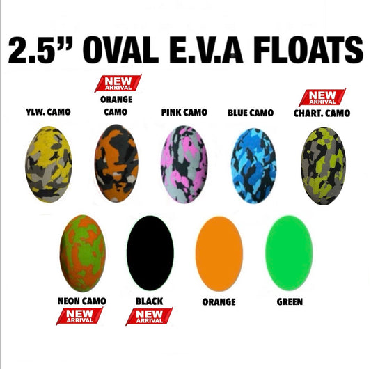 2.5” OVAL E.V.A FLOATS